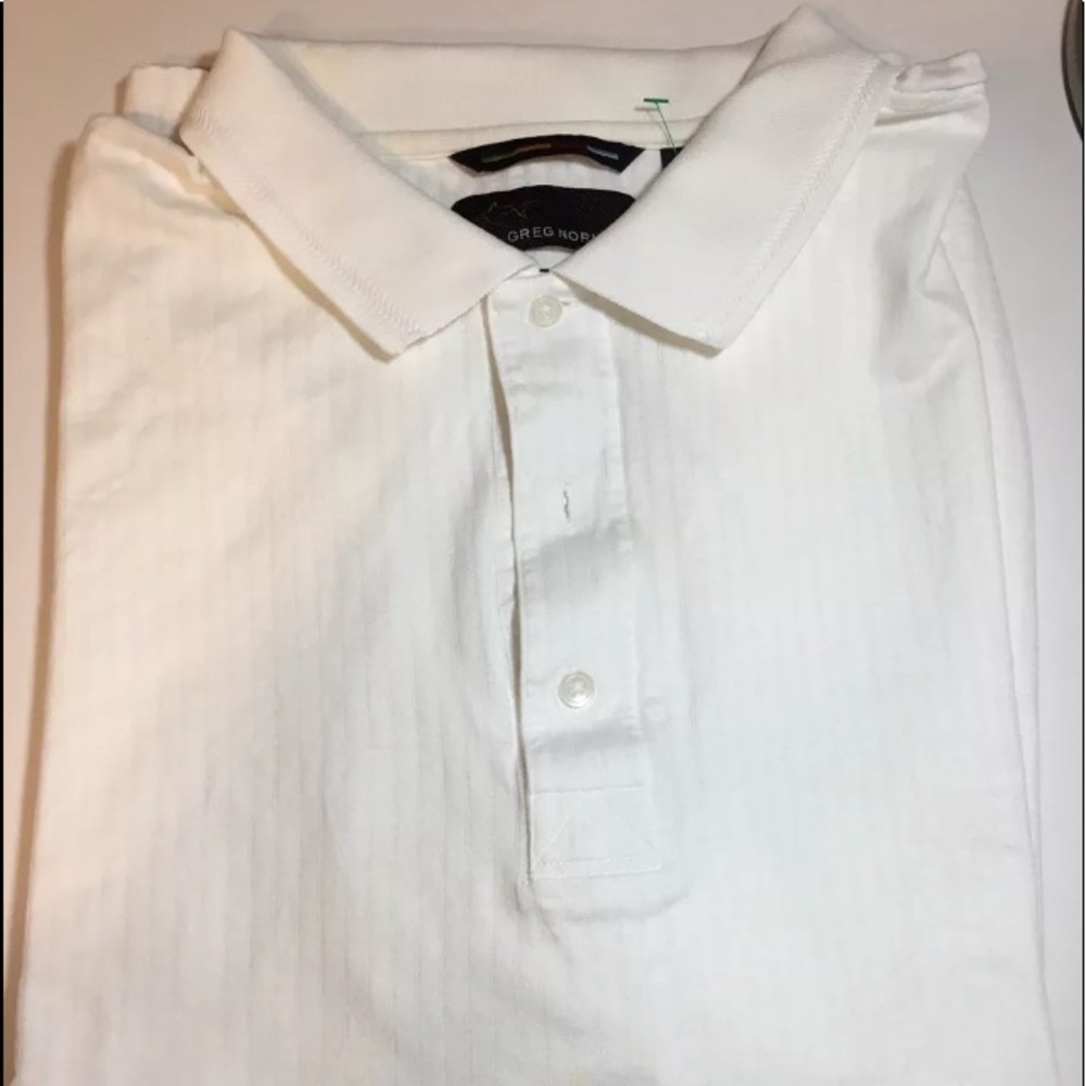 Greg Norman white golf polo shirt size 2XB new